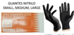Imagen de GUANTES SKINCARE NITRIL NEGRO "L"S/TALCO